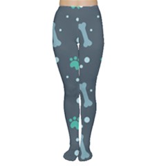 Bons Foot Prints Pattern Background Tights by Grandong