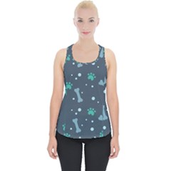 Bons Foot Prints Pattern Background Piece Up Tank Top by Grandong