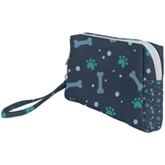 Bons Foot Prints Pattern Background Wristlet Pouch Bag (small) by Grandong