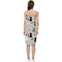 Cute Cat Seamless Pattern Wrap Frill Dress View4
