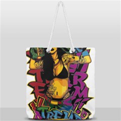 Xtreme Skateboard Graffiti Full Print Rope Handle Tote (large) by Sarkoni