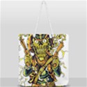Cowboy Skeleton With Gun Illustration Full Print Rope Handle Tote (Large) View2
