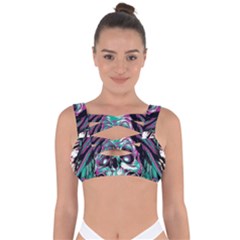 Anarchy Skull And Birds Bandaged Up Bikini Top by Sarkoni