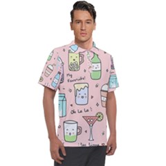 Drink Cocktail Doodle Coffee Men s Polo T-shirt by Apen