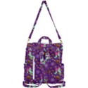 Pumpkins Ghosts Skeleton Pattern Crossbody Backpack View3