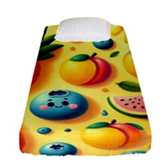 Fruits Fresh Sweet Pattern Fitted Sheet (single Size) by Ravend