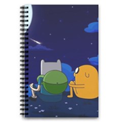 Adventure Time Jake And Finn Night 5 5  X 8 5  Notebook by Sarkoni