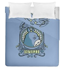 Drawing Illustration Anime Cartoon My Neighbor Totoro Duvet Cover Double Side (queen Size) by Sarkoni