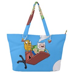 Cartoon Adventure Time Jake And Finn Full Print Shoulder Bag by Sarkoni