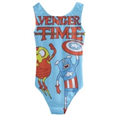 Adventure Time Avengers Age Of Ultron Kids  Cut-out Back One Piece Swimsuit by Sarkoni
