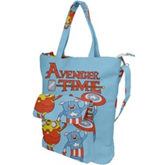Adventure Time Avengers Age Of Ultron Shoulder Tote Bag by Sarkoni
