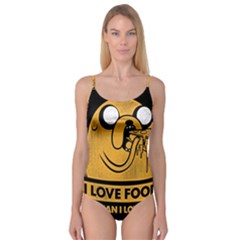 Adventure Time Jake  I Love Food Camisole Leotard  by Sarkoni