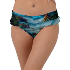 Artistic Fantasy Psychedelic Frill Bikini Bottoms by Sarkoni