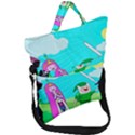 Adventure Time The Legend Of Zelda Parody Fold Over Handle Tote Bag View1