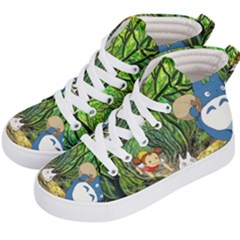 Anime My Neighbor Totoro Jungle Kids  Hi-top Skate Sneakers by Sarkoni
