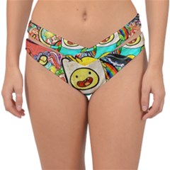 Painting Illustration Adventure Time Psychedelic Art Double Strap Halter Bikini Bottoms by Sarkoni