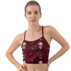 Tattoo Old School Background Pattern Mini Tank Bikini Top by Bedest