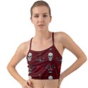 Tattoo Old School Background Pattern Mini Tank Bikini Top View1