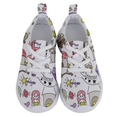 Fantasy Things Doodle Style Vector Illustration Running Shoes by Bedest