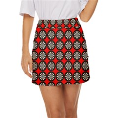 Dart Board Mini Front Wrap Skirt by Dutashop