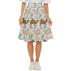 Camels Cactus Desert Pattern Classic Short Skirt by Hannah976