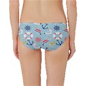 Nautical Marine Symbols Seamless Pattern Classic Bikini Bottoms View2