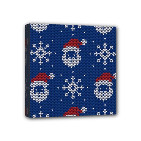 Santa Clauses Wallpaper Mini Canvas 4  X 4  (stretched) by artworkshop