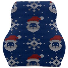 Santa Clauses Wallpaper Car Seat Velour Cushion  by artworkshop