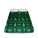 Wallpaper Ugly Sweater Backgrounds Christmas Fitted Sheet (Full/ Double Size) View1
