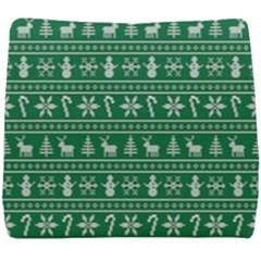 Wallpaper Ugly Sweater Backgrounds Christmas Seat Cushion by artworkshop
