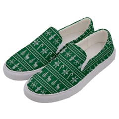 Wallpaper Ugly Sweater Backgrounds Christmas Men s Canvas Slip Ons by artworkshop