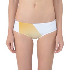 Blue Ufo Illustration Unidentified Flying Object Cartoon Classic Bikini Bottoms by Sarkoni