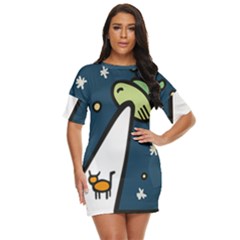 Ufo Alien Unidentified Flying Object Just Threw It On Dress by Sarkoni