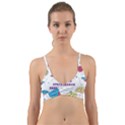 Unidentified Flying Object Ufo Space Outer Wrap Around Bikini Top View1