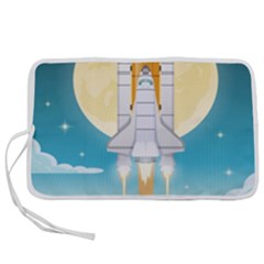 Space Exploration Illustration Pen Storage Case (m) by Bedest