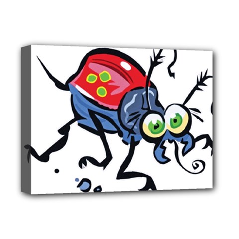Bug Black Insect Animal Deluxe Canvas 16  X 12  (stretched)  by Sarkoni