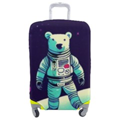 Bear Astronaut Futuristic Luggage Cover (medium) by Bedest