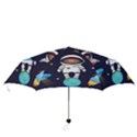 Boy Spaceman Space Rocket Ufo Planets Stars Folding Umbrellas View3