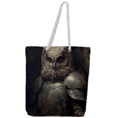 Owl Knight Full Print Rope Handle Tote (large) by goljakoff