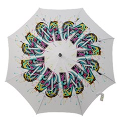 Graffiti Love Hook Handle Umbrellas (medium) by essentialimage