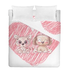 Paw Dog Pet Puppy Canine Cute Duvet Cover Double Side (full/ Double Size) by Sarkoni