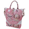Paw Dog Pet Puppy Canine Cute Buckle Top Tote Bag View1