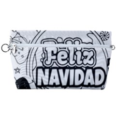 Christmas Santa Snow Happy Joy Handbag Organizer by Sarkoni