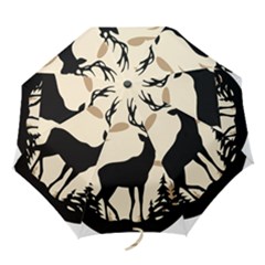 Deer Wildlife Folding Umbrellas by Sarkoni
