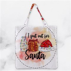 Santa Cookies Christmas Grocery Tote Bag by Sarkoni