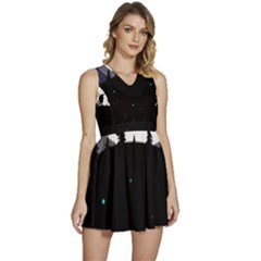 Cartoon  Adventure Time Sleeveless High Waist Mini Dress by Bedest
