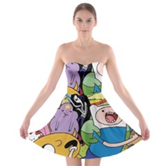Adventure Time Finn  Jake Strapless Bra Top Dress by Bedest