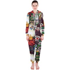 Graffiti Go Art Hooded Jumpsuit (ladies) by Bedest