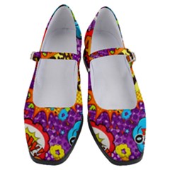 Crash Bang Adventure Time Art Boom Graffiti Women s Mary Jane Shoes by Bedest