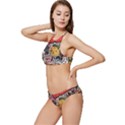 Stickerbomb Crazy Graffiti Graphite Monster Banded Triangle Bikini Set View2